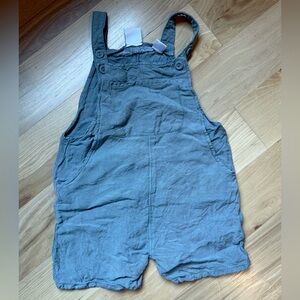 Zara Gray Short Overalls
